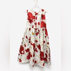 Olivia Mark Red Floral Fit & Flare Spring Party Dress NWT XXL Wide Hem Flouncy